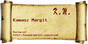 Kamasz Margit névjegykártya